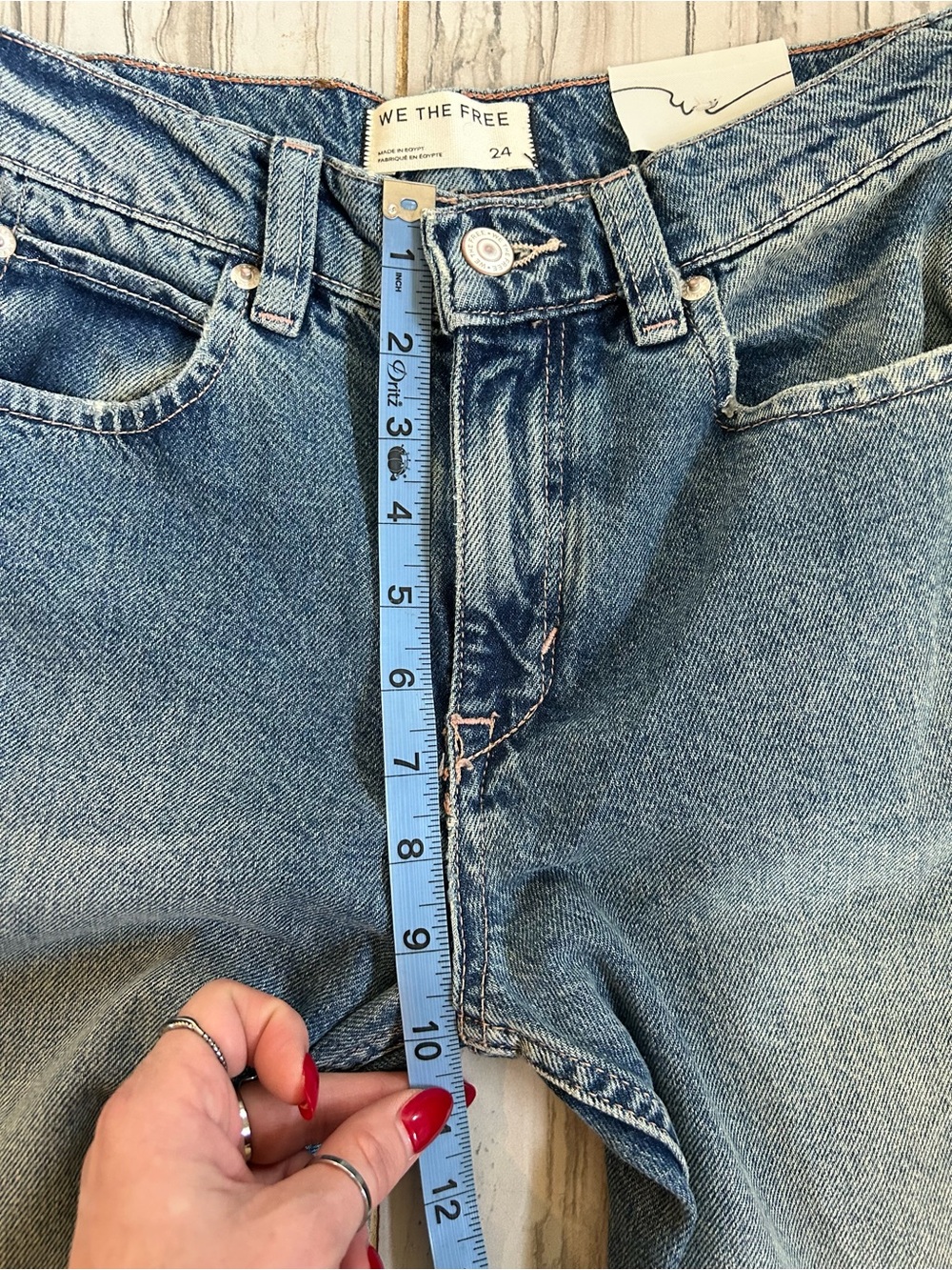 NWT We The Free Tinsley Baggy High-Rise Jeans in Hazey Blue - Picture 13 of 15